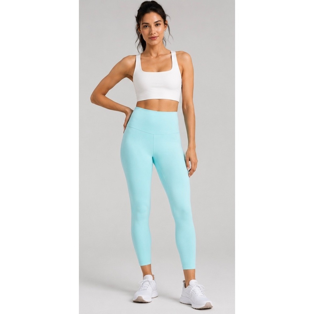 Lululemon Align High-Rise Pant 25" Cyan Blue Nulu Leggings Size 2